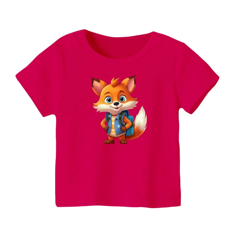 تی شرت آستین کوتاه بچگانه مدل روباه کد ۸