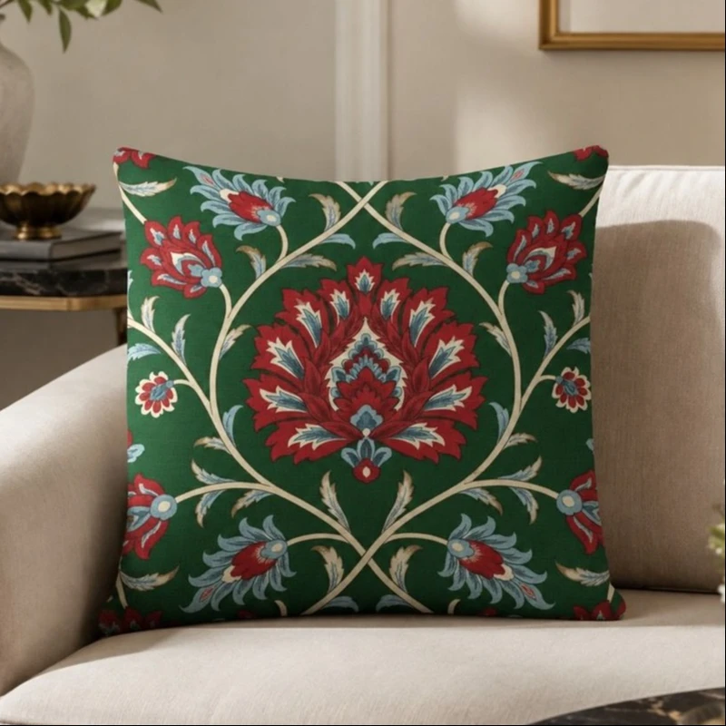 کاور کوسن مدل گل کد MC267 سایز 45*45 سانتی متر