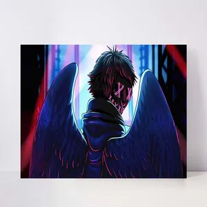 تابلو شاسی مدل neon angel boy کد S-14025
