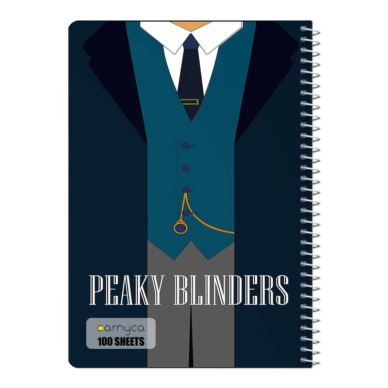 دفتر مشق 100 برگ سیمی کارنیکا طرح پیکی بلایندرز Peaky Blinders کد 99953