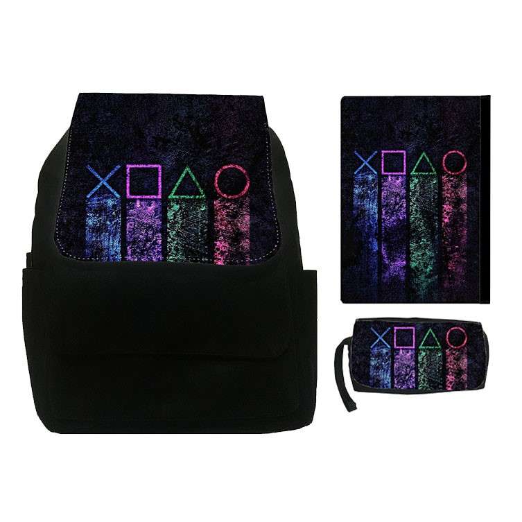 کوله پشتی طرح PS5 کد SV4 به همراه کلاسور و جامدادی