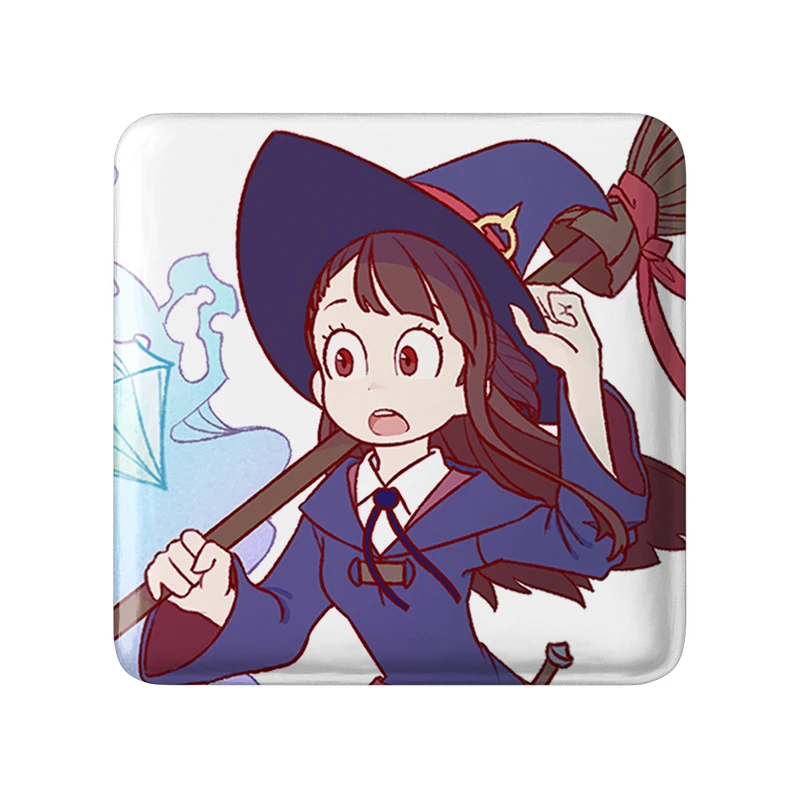 مگنت خندالو طرح اکو انیمه جادوگران کوچک Little Witch Academia  مدل مربعی کد 22833