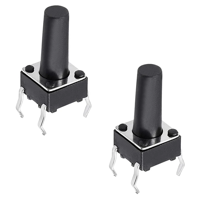 میکرو سوئیچ مدل Vertical-6×6×13-4P بسته 2 عددی