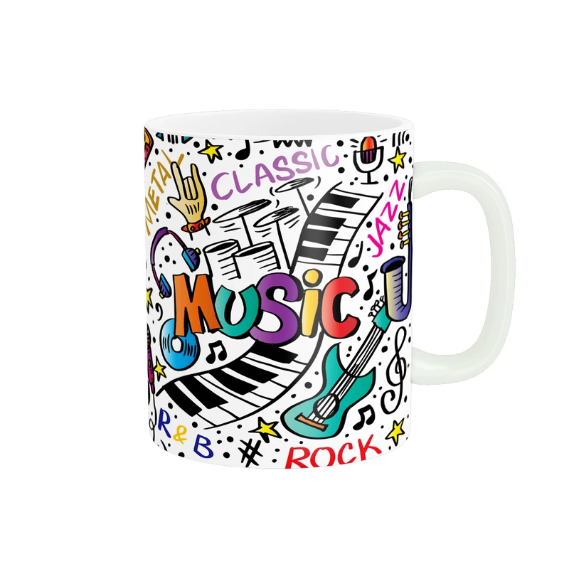 ماگ طرح فانتزی موسیقی کد MD-F118