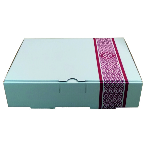 جعبه بسته بندی مدل غذای بیرون بر تک پرسی رنگی کد G1 بسته 25 عددی