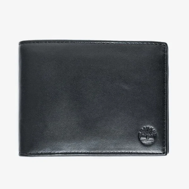 کیف پول مردانه تیمبرلند چرم طبیعی مدل BIFOLD W