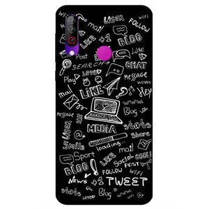 Megafone Social Media 1898 Cover For LG W30
