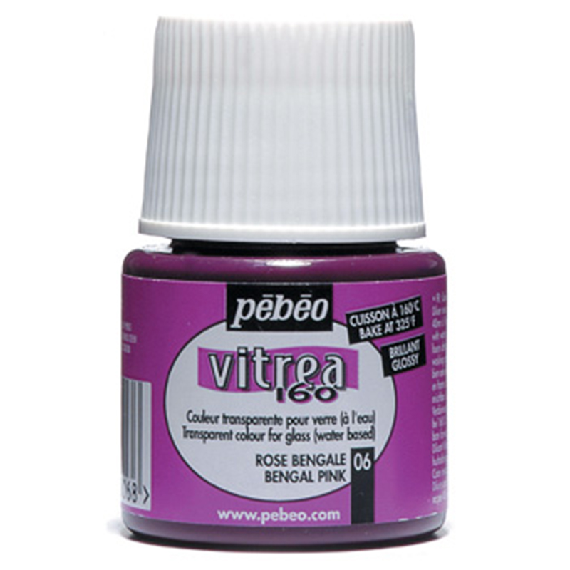 رنگ شیشه  پ ب او مدل Vitrea 160 Bengal 06 حجم 45 میلی لیتر