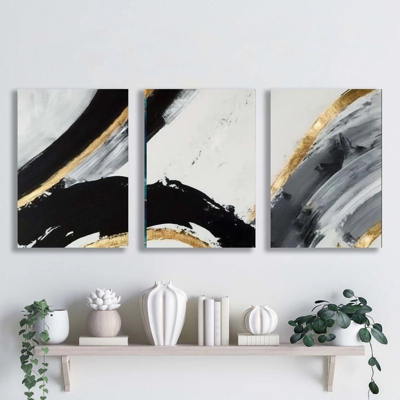 تابلو شاسی آتریسا مدل آبستره ATA099 مجموعه سه عددی