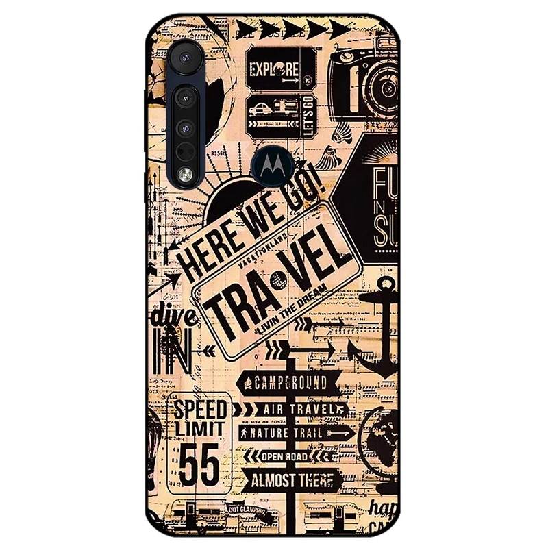 کاور مگافون طرح مسافرت مدل 8098 مناسب برای گوشی موبایل موتورولا Moto One Macro / G8 Play