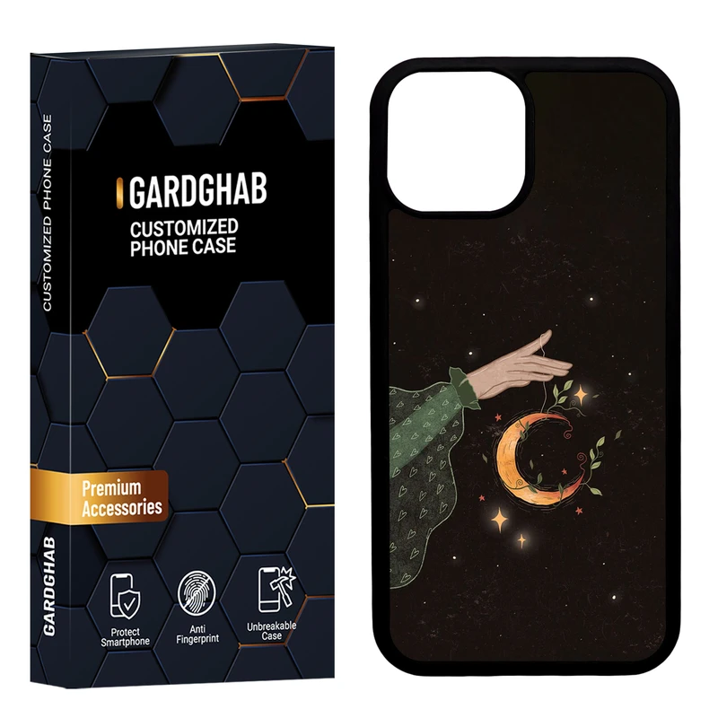 کاور گارد قاب مدل دور ژله ای هنری مناسب برای گوشی موبایل اپل iPhone 13 Mini