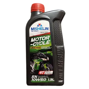 روغن موتور سیکلت نیمه سنتتیک میشلن اٌویل مدل SN 10W-50 حجم 1.3 لیتر