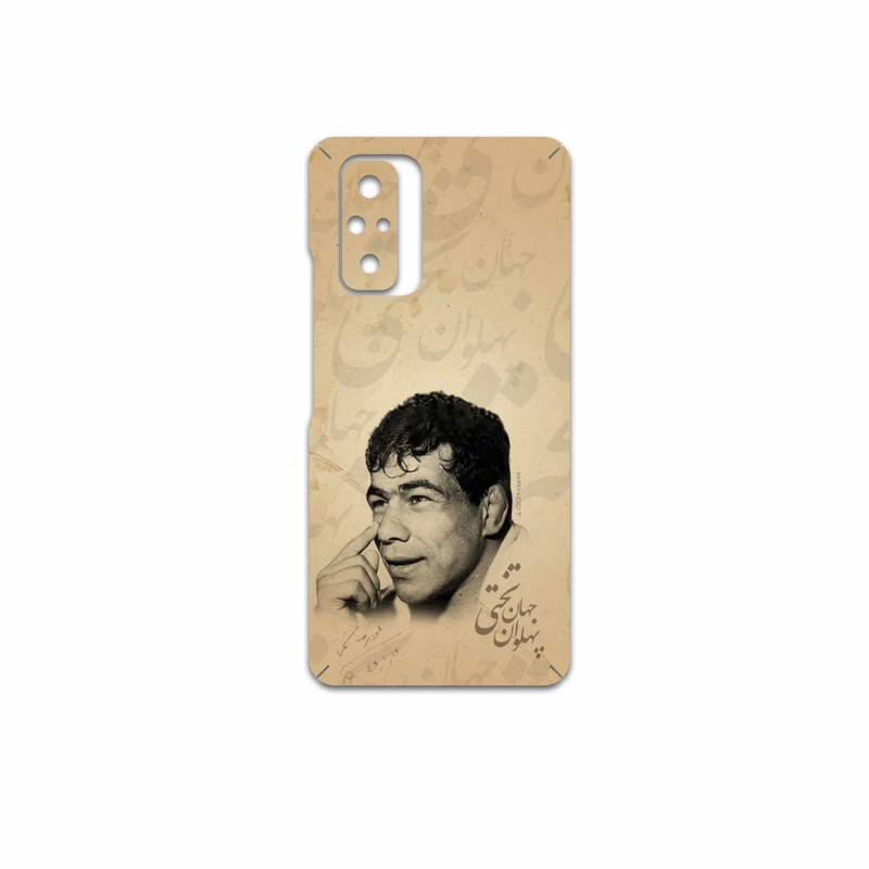برچسب پوششی ماهوت مدل Gholamreza-Takhti مناسب برای گوشی موبایل شیائومی Redmi Note 10 Pro