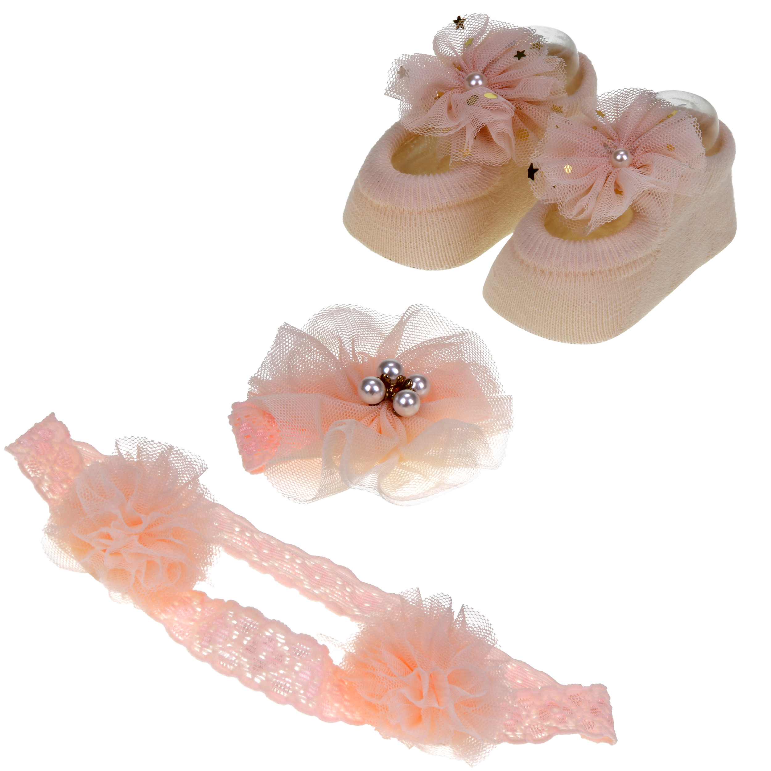 ست 3 تکه نوزادی دخترانه کد AI10