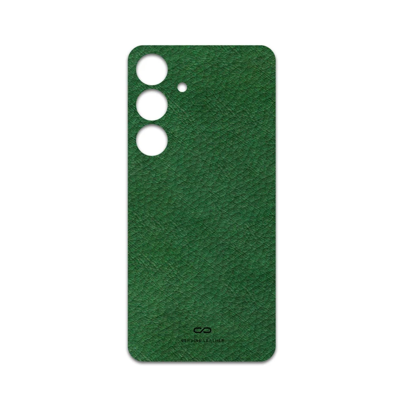 برچسب پوششی ماهوت مدل Green-Leather مناسب برای گوشی موبایل سامسونگ Galaxy S24