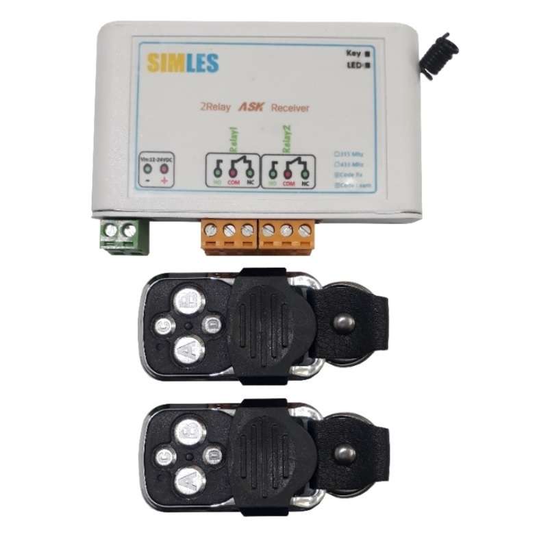 ریموت و گیرنده دو کانال سیملس مدل PN1460