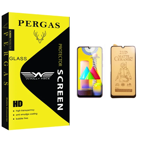 محافظ صفحه نمایش سرامیکی وایلی نایس مدل Pergas Glass مناسب برای گوشی موبایل سامسونگ Galaxy M31