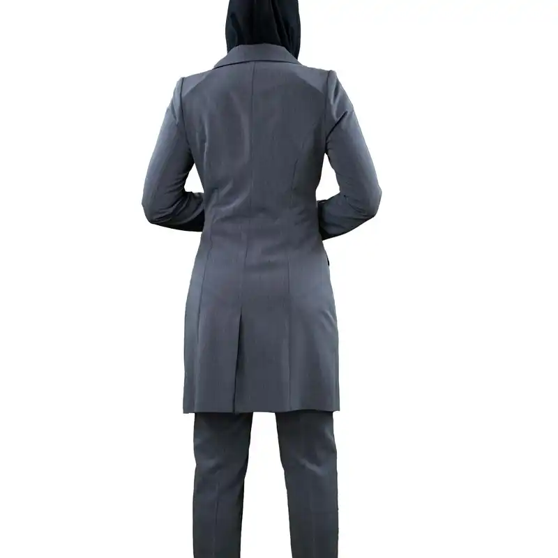 مانتو و شلوار زنانه مدل هیرا 1628.1 رنگ طوسی