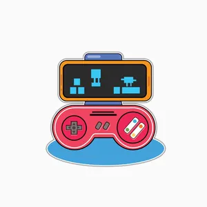 استیکر لپ تاپ و موبایل بووم طرح Gaming کد KM45