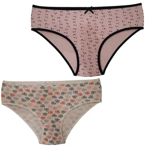 شورت زنانه مدل  اسلیپ نخی پنبه ای مجموعه 3 عددی 