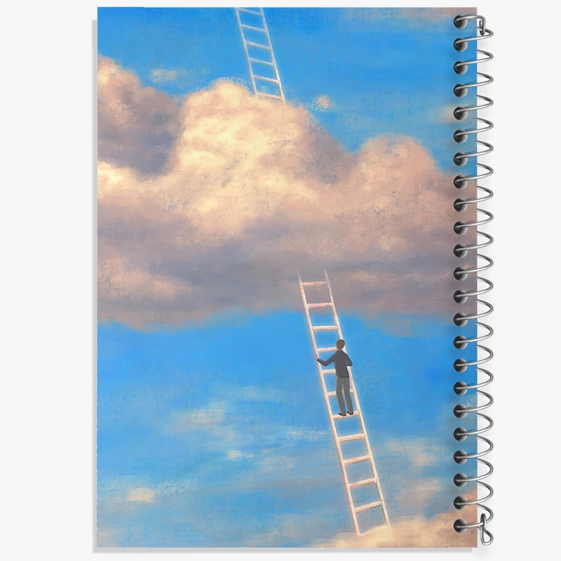 دفتر شطرنجی 50 برگ خندالو مدل نردبان موفقیت کد N889