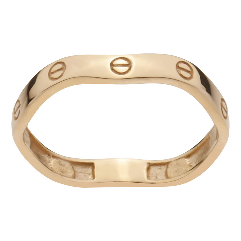 انگشتر طلا 18 عیار زنانه با طرح کارتیه مایا ماهک مدل MR1319 سایز 55