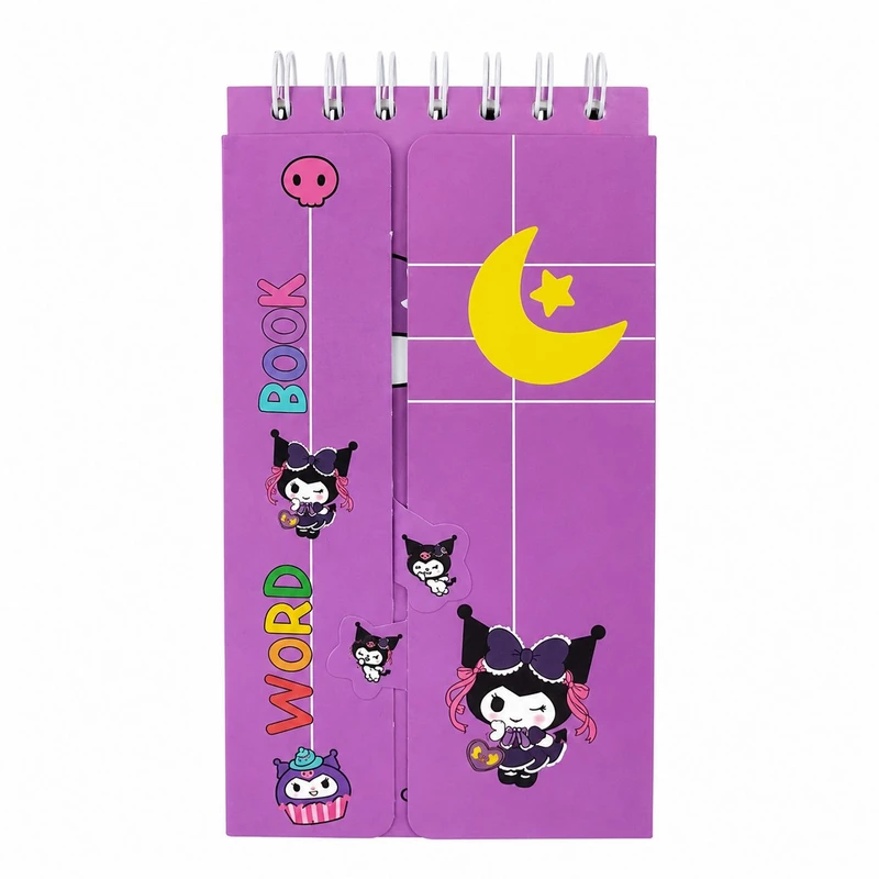 دفترچه لغت 80 برگ سیمی طرح کرومی کیوت کد 03