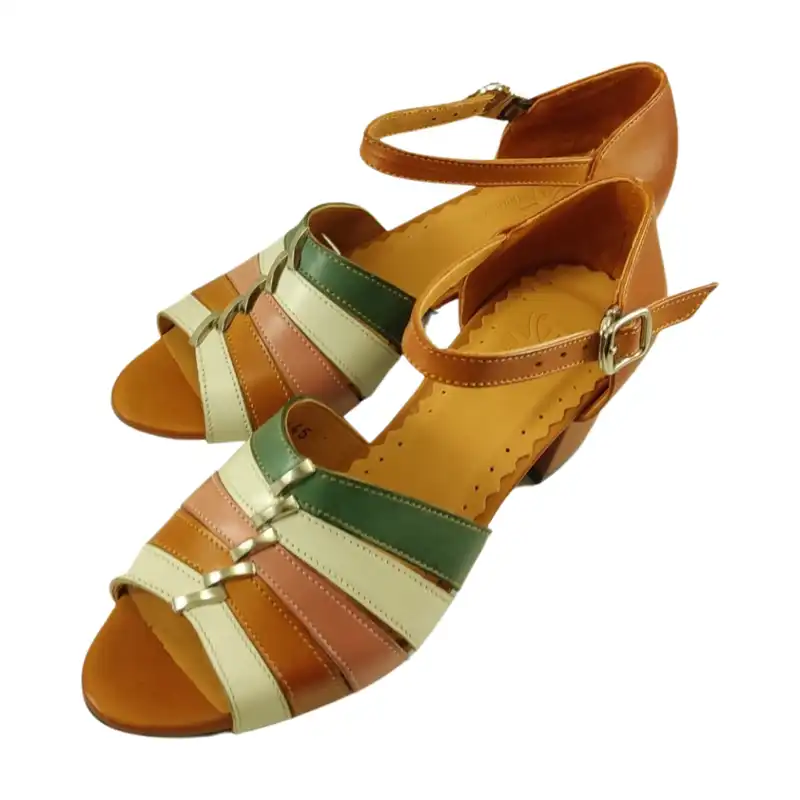 صندل زنانه مدل چرم طبیعی کد 688