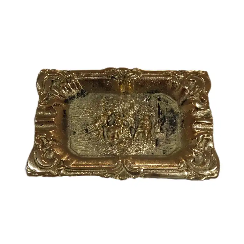 زیر سیگاری برنزی مدل برجسته کاری