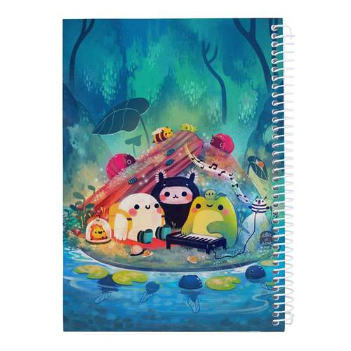  دفتر مشق 60 برگ کارنیلا طرح نقاشی فانتزی جنگل کد kdf190