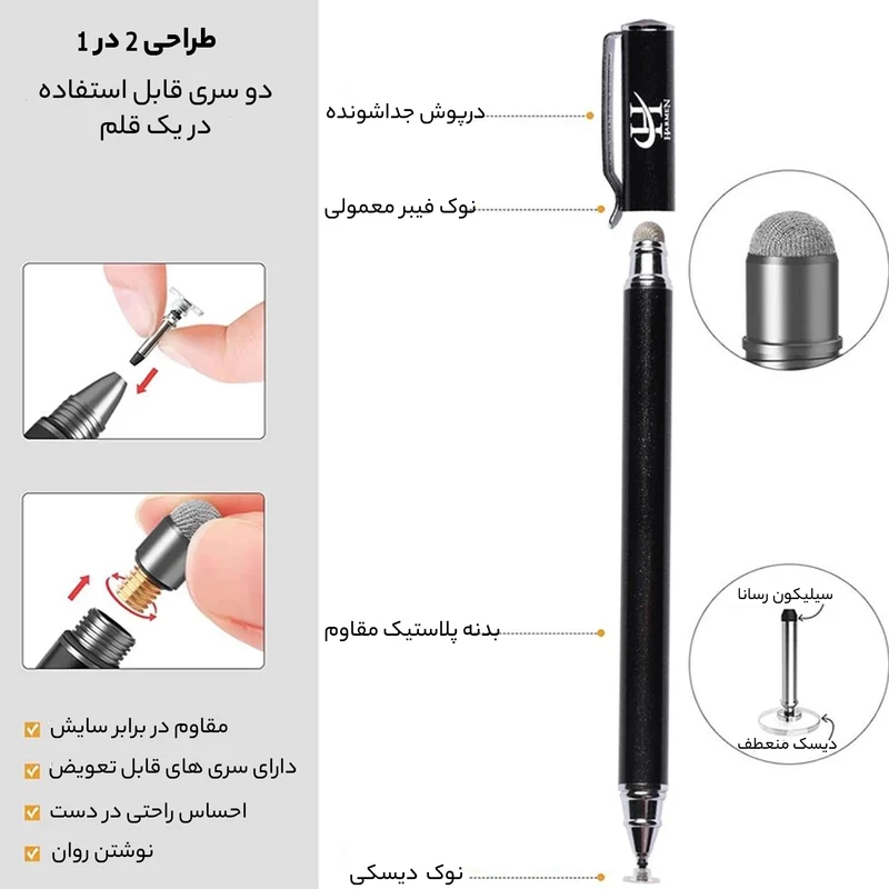 عکس شماره 18 : قلم لمسی هارمن مدل household pen