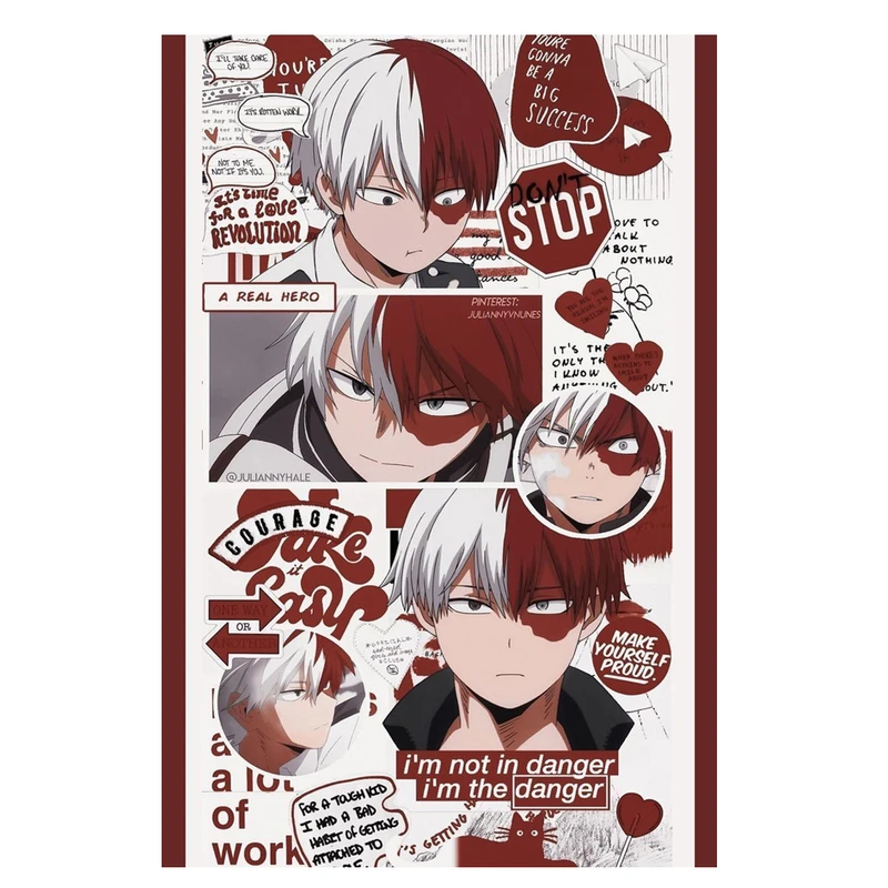 پوستر مدل شوتو تودوروکی shoto todoroki طرح انیمه my hero academia کد 442