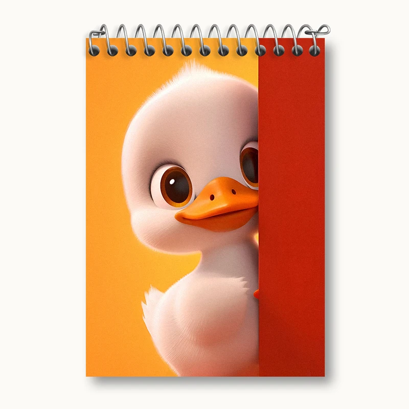 دفتر یادداشت 50 برگ خندالو طرح اردک کیوت کد N2713