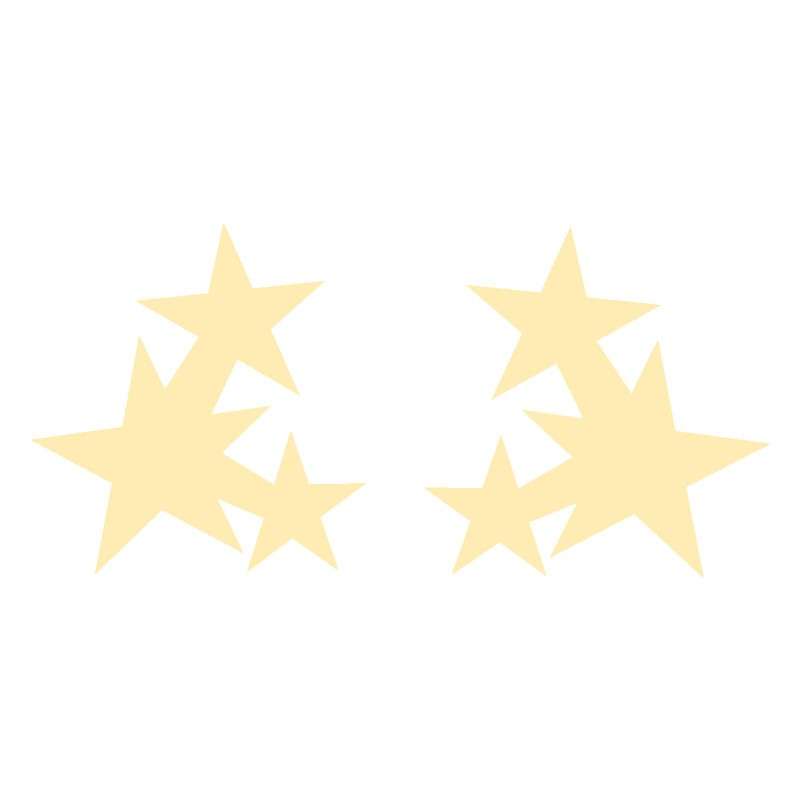 گوشواره طلا 18 عیار زنانه قیراط طرح ستاره کد GH5226