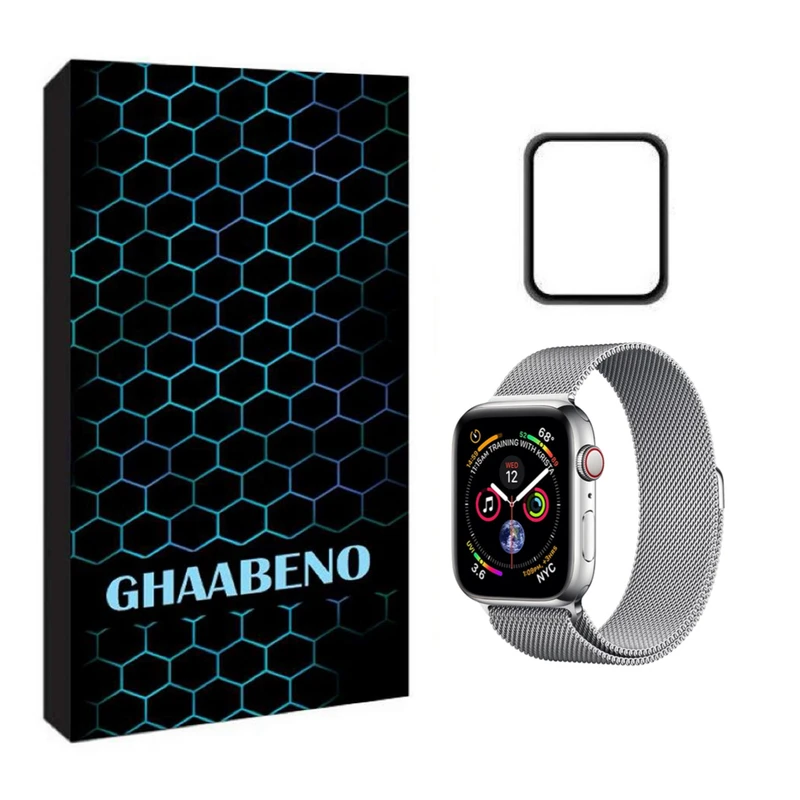 بند قاب نو مدل میلانس مناسب برای اپل واچ سری 8 سایز 41 میلی متر به همراه محافظ صفحه نمایش