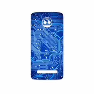 MAHOOT Blue Printed Circuit Board Cover Sticker for Motorola Moto Z2 Force
