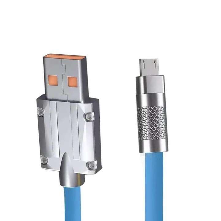 کابل تبدیل MicroUSB به USB سوپر فست مدل 120W طول1.20متر کابل تبدیل MicroUSB به USB سوپر فست مدل 120W طول1.20متر