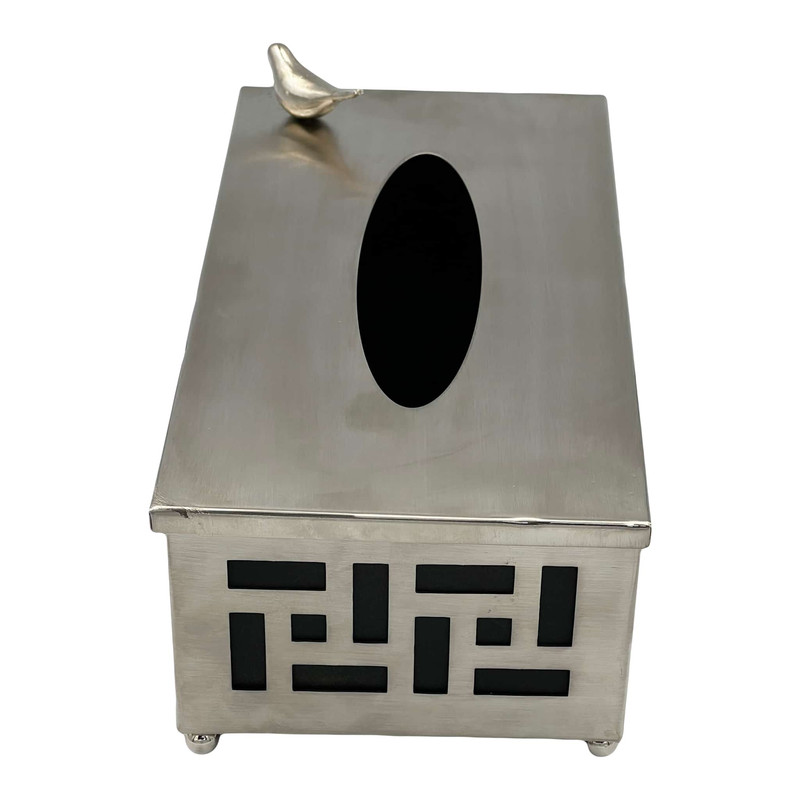 سطل و جای دستمال کاغذی مدل لیزری کد 7004