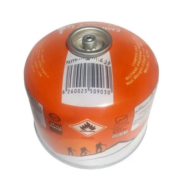 کپسول گاز 230 گرمی کمپرگاز مدل کمپینگ