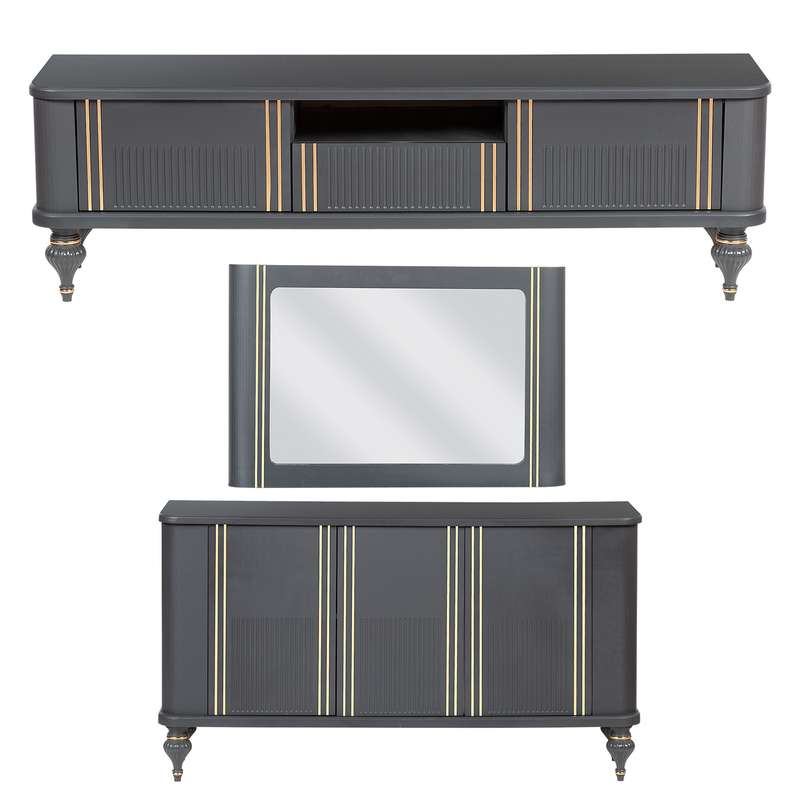 آینه و کنسول مدل Almas-T1 به همراه میز تلویزیون