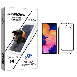 JF Diamond glass Screen Protector For Samsung Galaxy A10 Pack Of 3
