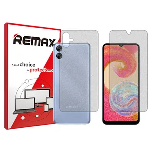 Remix matte screenprotector HyMTT model suitable for Samsung Galaxy A04e mobile phones along with the back of the phone