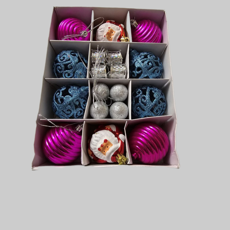 آویز تزیینی درخت کریسمس مدل gh26000 مجموعه 26 عددی