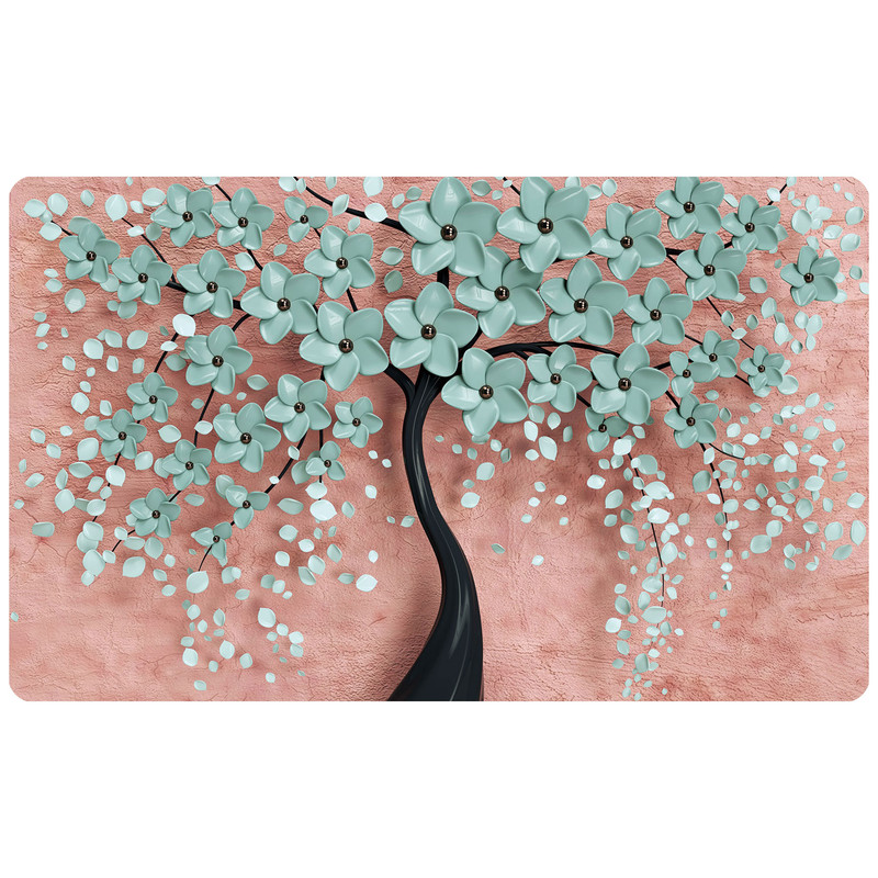 پادری مدل سه لایه طرح گل کد 1504 سایز 75x45 سانتی متر