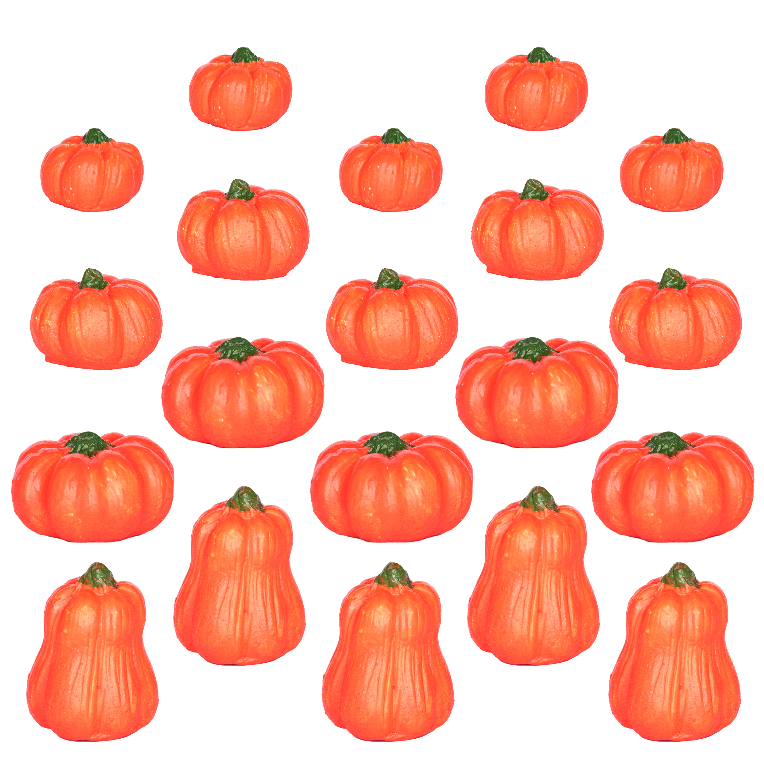 میوه تزئینی مدل کدو تنبل های پاییزی مجموعه 20 عددی