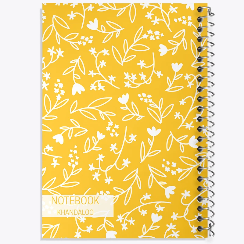 دفتر ژورنال نویسی 50 برگ خندالو مدل نقطه ای طرح گل گلی کد N368