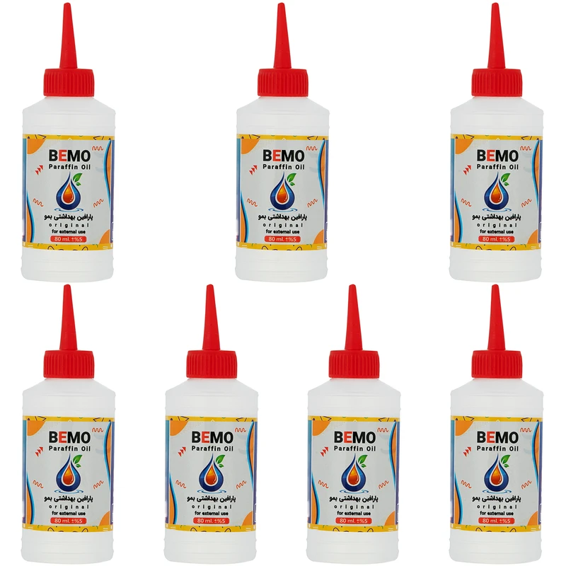 پارافین مایع بمو مدل B100 حجم 80 میلی لیتر بسته 7 عددی