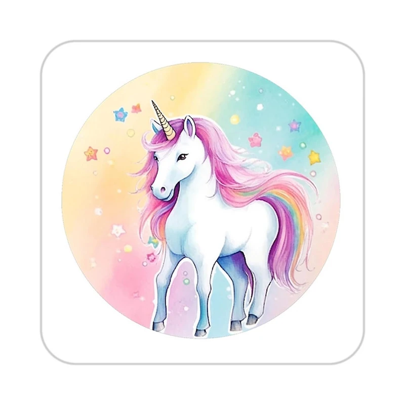 زیر لیوانی کاکتی طرح اسب تک شاخ و یونیکورن مدل mp32223