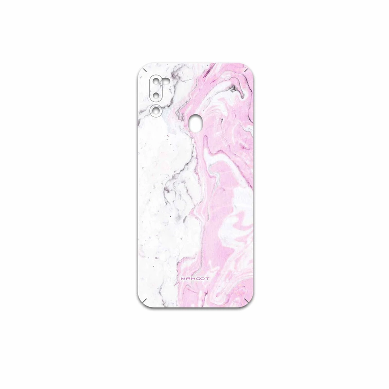 برچسب پوششی ماهوت مدل Blanco-Pink-Marble مناسب برای گوشی موبایل سامسونگ Galaxy M21 (2021) Edition