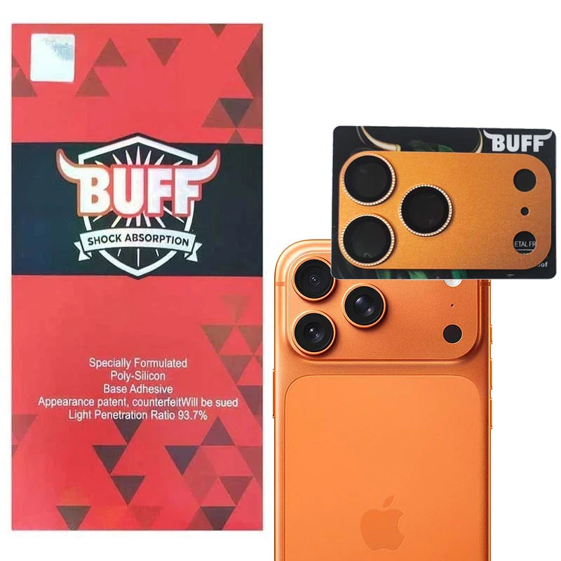 محافظ لنز دوربین فلزی بوف مدل Diamond مناسب برای گوشی موبایل اپل iPhone 17 Pro